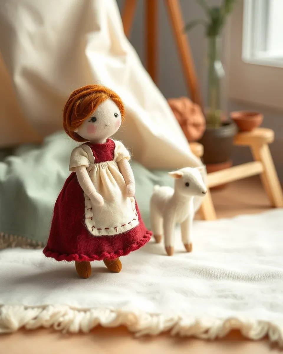 Doll Little Shepherdess — detail 3
