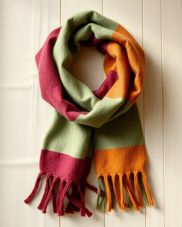 Felted scarf Moss
