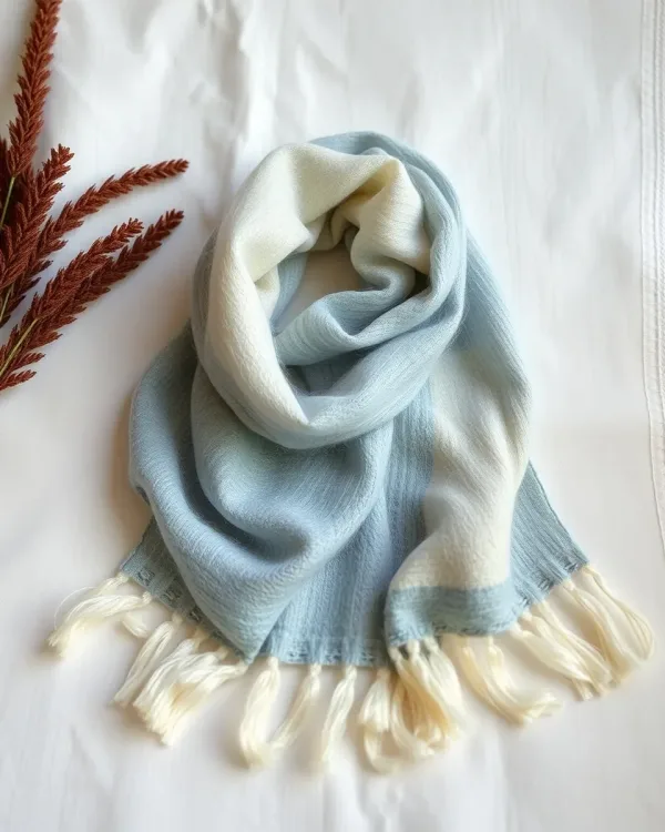 Nuno scarf Fjord mist